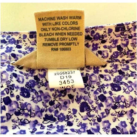 2/$25 XS Duluth Trading Wrinklefighter Button Down Long Sleeve Tunic Top pocket - Picture 3 of 10